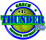 Thunder Elite Softball Car Decals and Magnets
