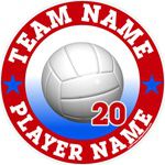 volleyball stickers decals clings & magnets