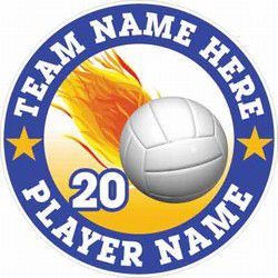 volleyball car window sticker decal