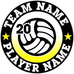 volleyball stickers decals clings & magnets