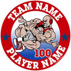 wrestling window sticker decal clings & magnets