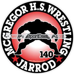 wrestling stickers decals magnets wall decals
