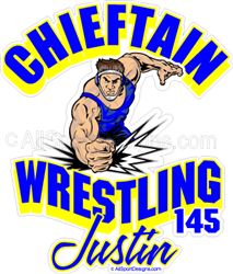 wrestling window stickers decals clings & magnets