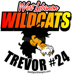 Wildcat car window stickers decals clings & magnets