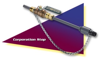 Neptune CS2-100-PVC Corporation Stop - Corp stop wetted material PVC - Size 1" NPT