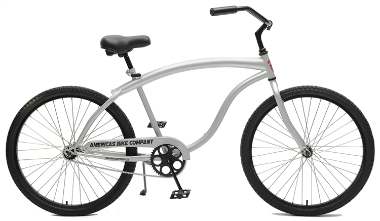 ABC Heavy Duty Mens Cruiser Bike - Silver