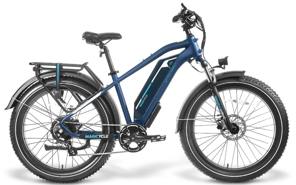 MAGICYCLE 52V 20Ah Cruiser Pro Step-Over Mountain Electric Bike - Midnight Blue