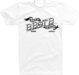 Lightening Rod BBTB Banner Christian T-Shirt in White