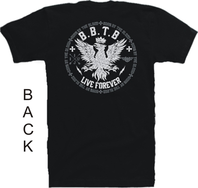 Born By The Blood Live Forever Phoenix Christian T-Shirt in Black