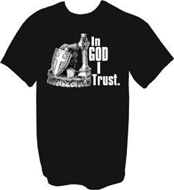 In God I Trust Like a Warrior Christian T-Shirt