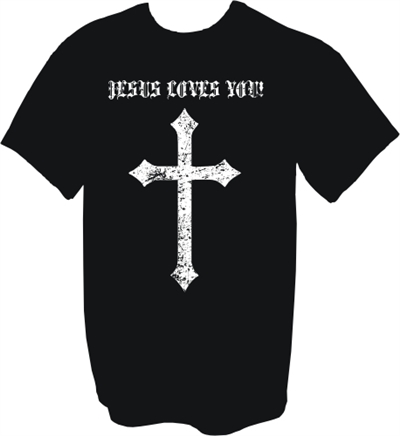 Jesus Loves You With Cross Christian T-Shirt