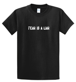 Fear Is A Liar Men's T-Shirt in Black