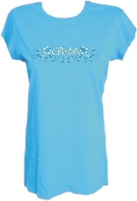 Ocean Blue Hibiscus Flower Top