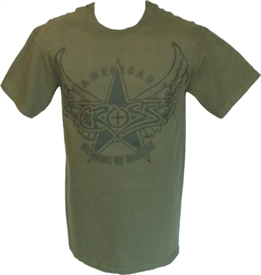 American Patriotic Christian T-Shirt in Green