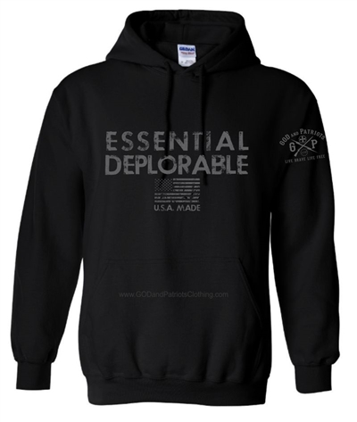 Essential Deplorable Patriotic Pullover Hoodie Sweatshirt