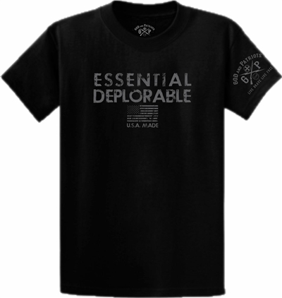 Essential Deplorable Patriotic T-Shirt Black