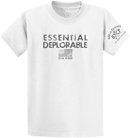 Essential Deplorable Patriotic T-Shirt White