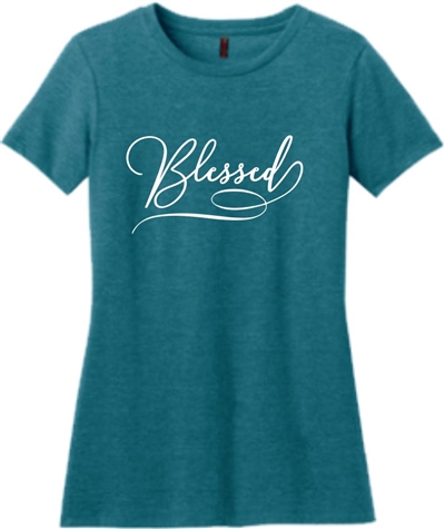 Blessed Women's T-Shirt Heathered Teal