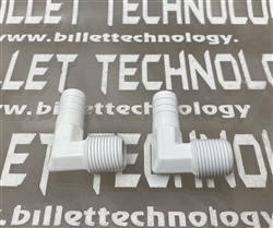 White Powder Coated Catch Can Fittigs