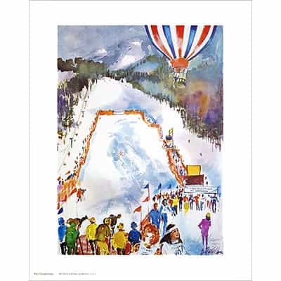 Colgate Womens Ski Championships Poster Signed By Cecile Johnson