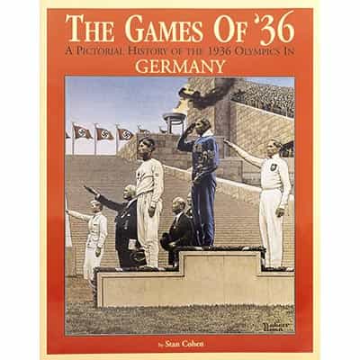 The Games Of 1936 Winter Olympics Book Signed by Author