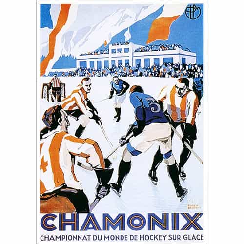 Chamonix Hockey Greeting Card