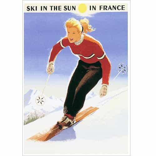Ski In The Sun In France Greeting Card