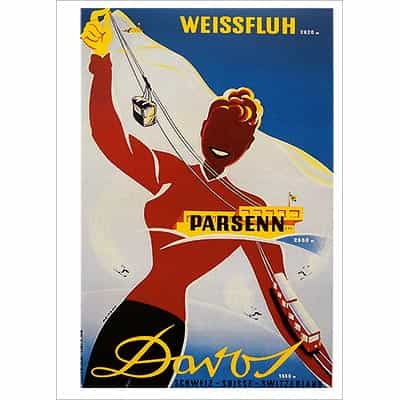 Davos Switzerland Postcard