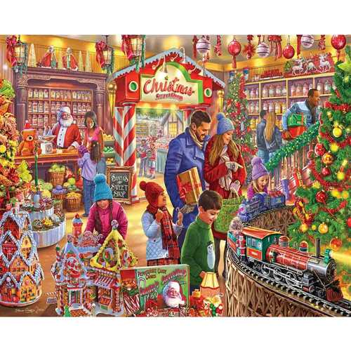 Jigsaw Puzzle Christmas Sweet Shop, 1000 Pieces