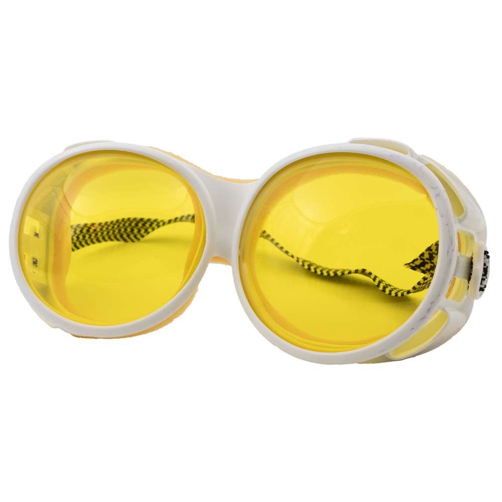 Must have - 1960s Vintage ParaSki Bubble Ski Goggles with white frame and  two sets of lenses.