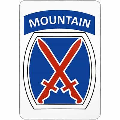 10th Mountain Division Logo Magnet