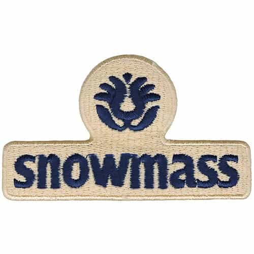 Snowmass Ski Area Blue and Cream Vintage Patch