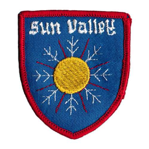 Sun Valley, Idaho Vintage 1970s Ski Resort Patch, 2 1/2 x 3 inches