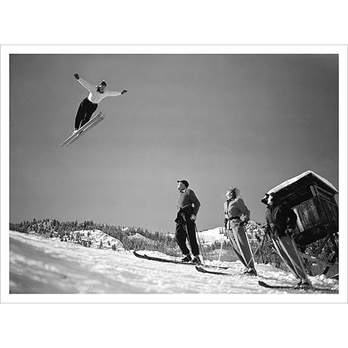 Art Devlin Jumping Over Gary Cooper Photo