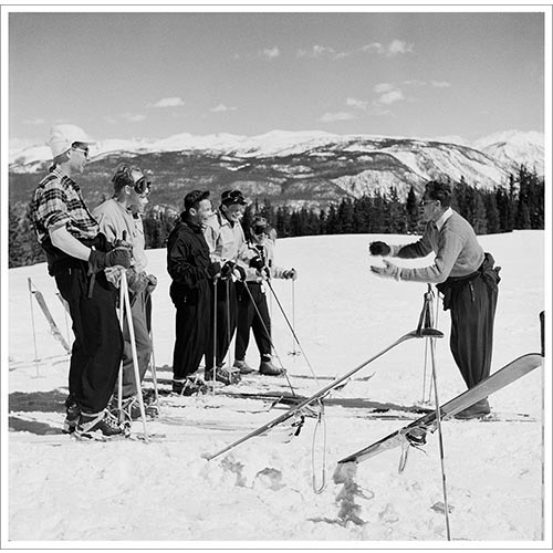 Klaus Obermeyer Teaching Skiing Photo