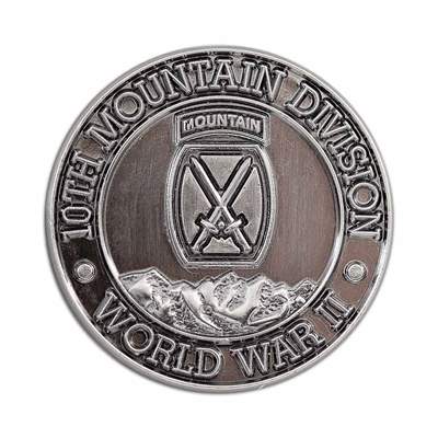 10th Mountain Division World War II Hat and Backpack Pin