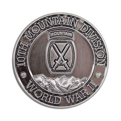 10th Mountain Division World War II Hat and Backpack Pin