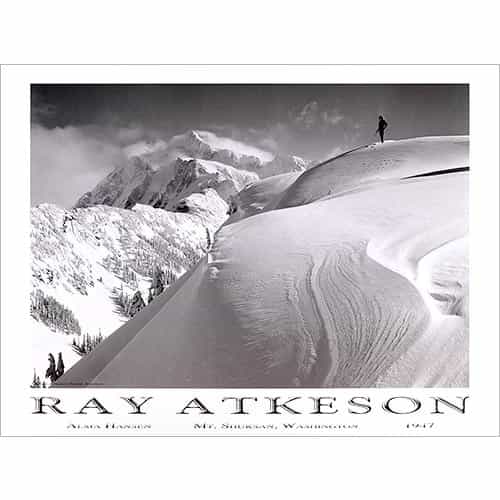 Alma Hansen and Mt. Baker, Ray Atkeson Vintage Ski Poster