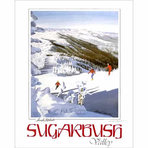 Sugarbush Valley, VT Poster By Linda Roberts