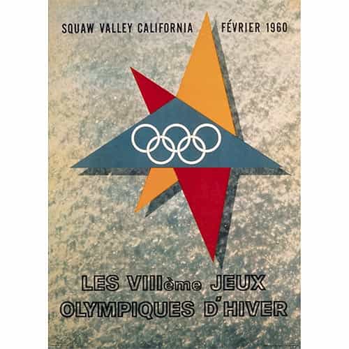 1960 Squaw Valley Winter Olympics Poster