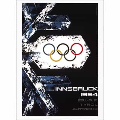 1964 Innsbruck Winter Olympics Poster