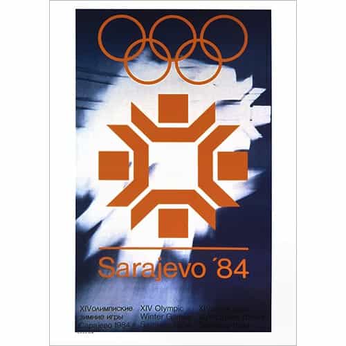 1984 Sarajevo Winter Olympics Poster