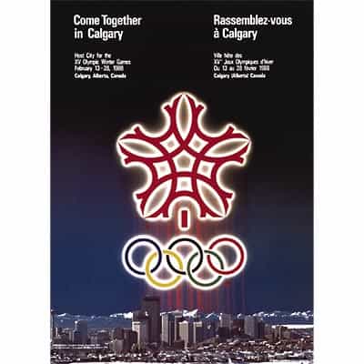1988 Calgary Winter Olympics Poster
