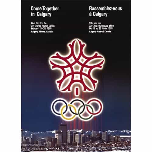 1988 Calgary Winter Olympics Poster