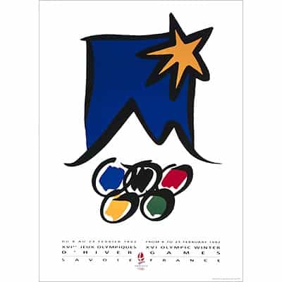 1992 Albertville Winter Olympics Poster