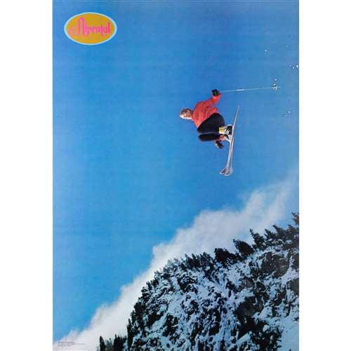 Alpental Jumper Vintage 1970 Ski Poster, 21 x 30 inches