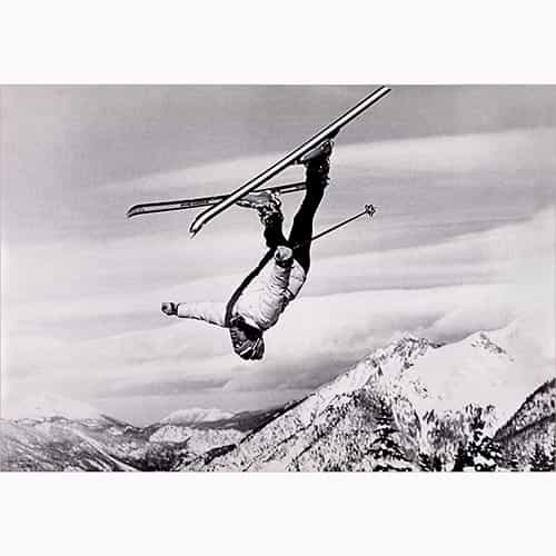 K2 Winter Heat Skis Ad Backflip Original 1970s Vintage Freestyle Ski Poster