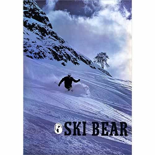 Bear Valley 1970's Vintage Original Ski Poster Photographed by Jerry Hill