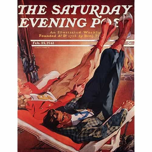 Sat Evening Post Cover Poster - Lodge