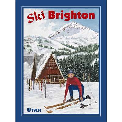 Brighton Ski Poster, 18 x 24 inches